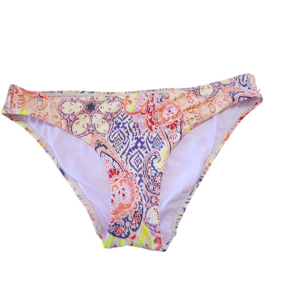 Victoria's Secret multicolor floral paisley bikini bottoms Sz M